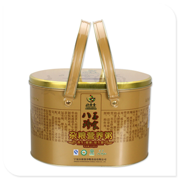 雜糧手提鐵罐子,馬口鐵食品罐子