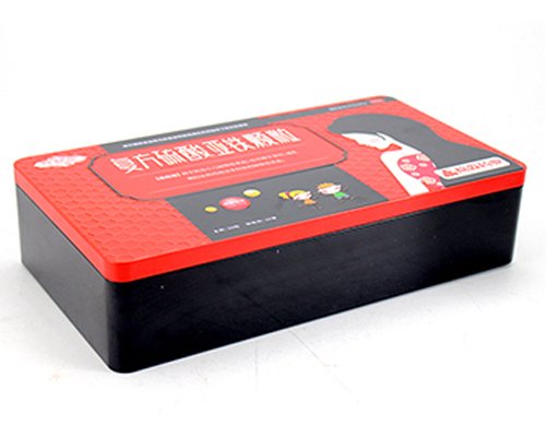 通用復方硫酸亞鐵顆粒鐵盒包裝_保健品鐵盒制作廠家